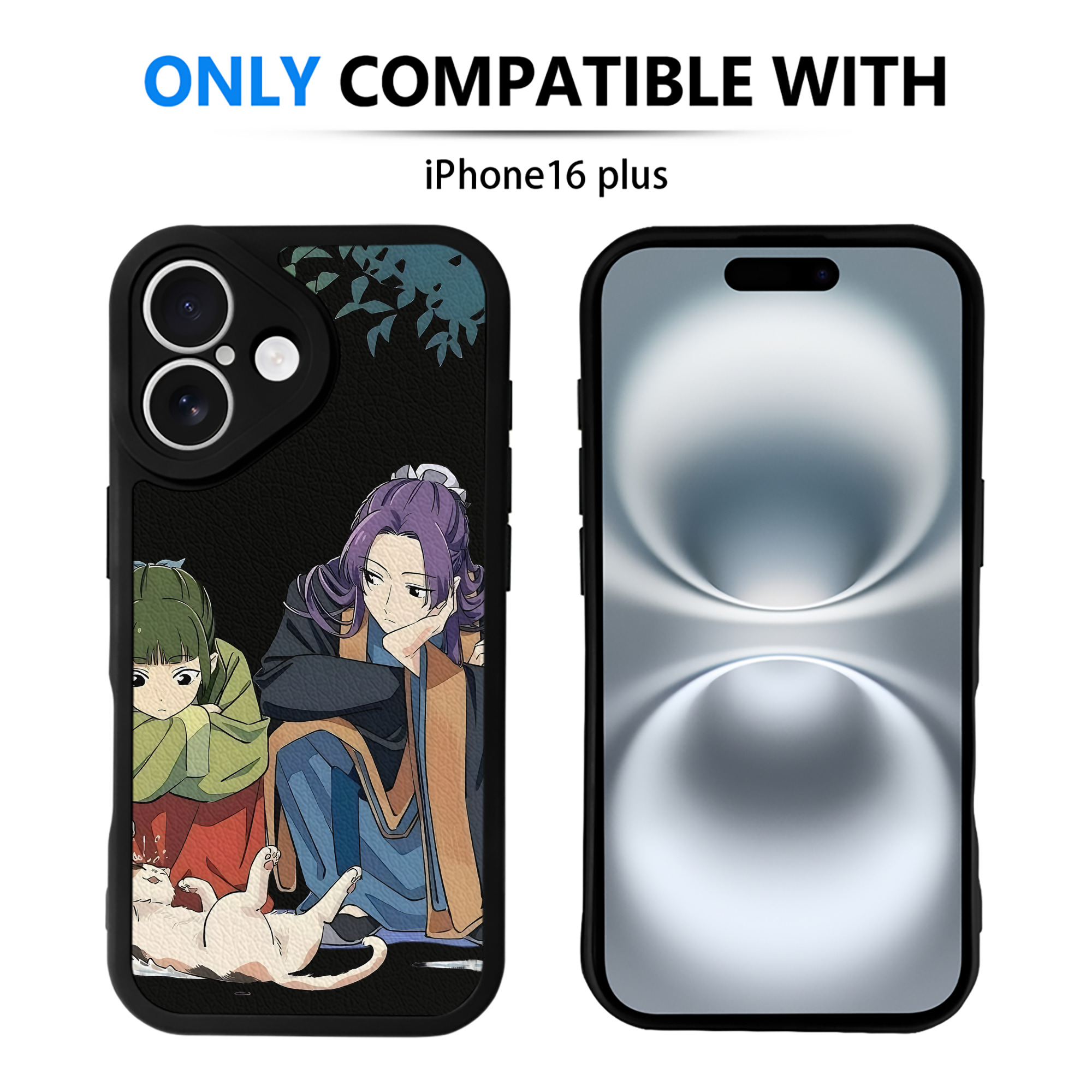 （画像用） 薬屋のひとりごと The Apothecary Diaries 【iPhone 16シリーズ対応】シリコンスマホケース（レザー調） 材質：シリコン